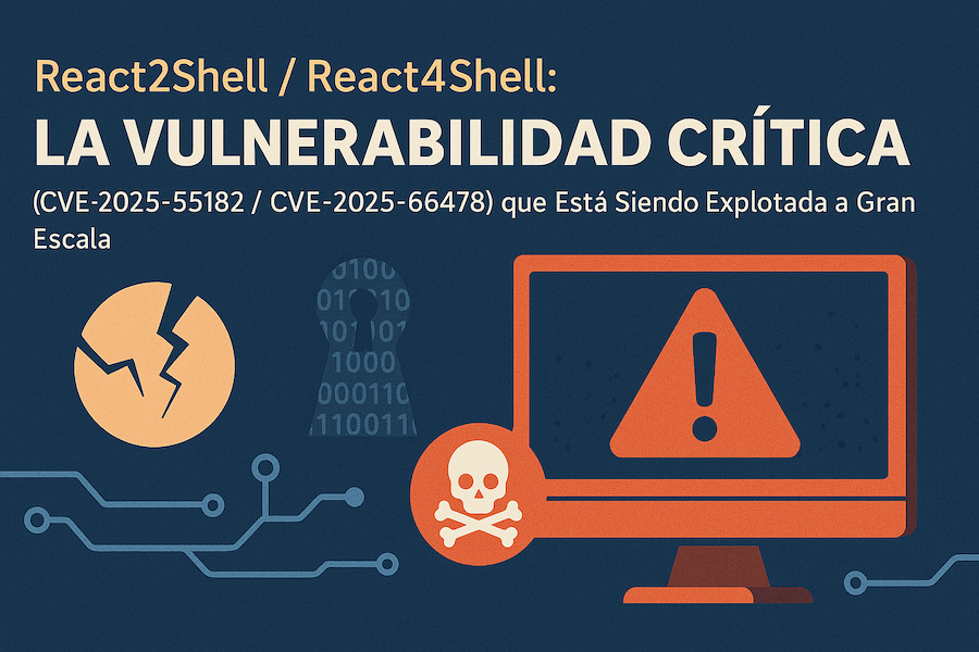 React2Shell / React4Shell: La Vulnerabilidad Crítica (CVE-2025-55182 / CVE-2025-66478) que Está Siendo Explotada a Gran Escala